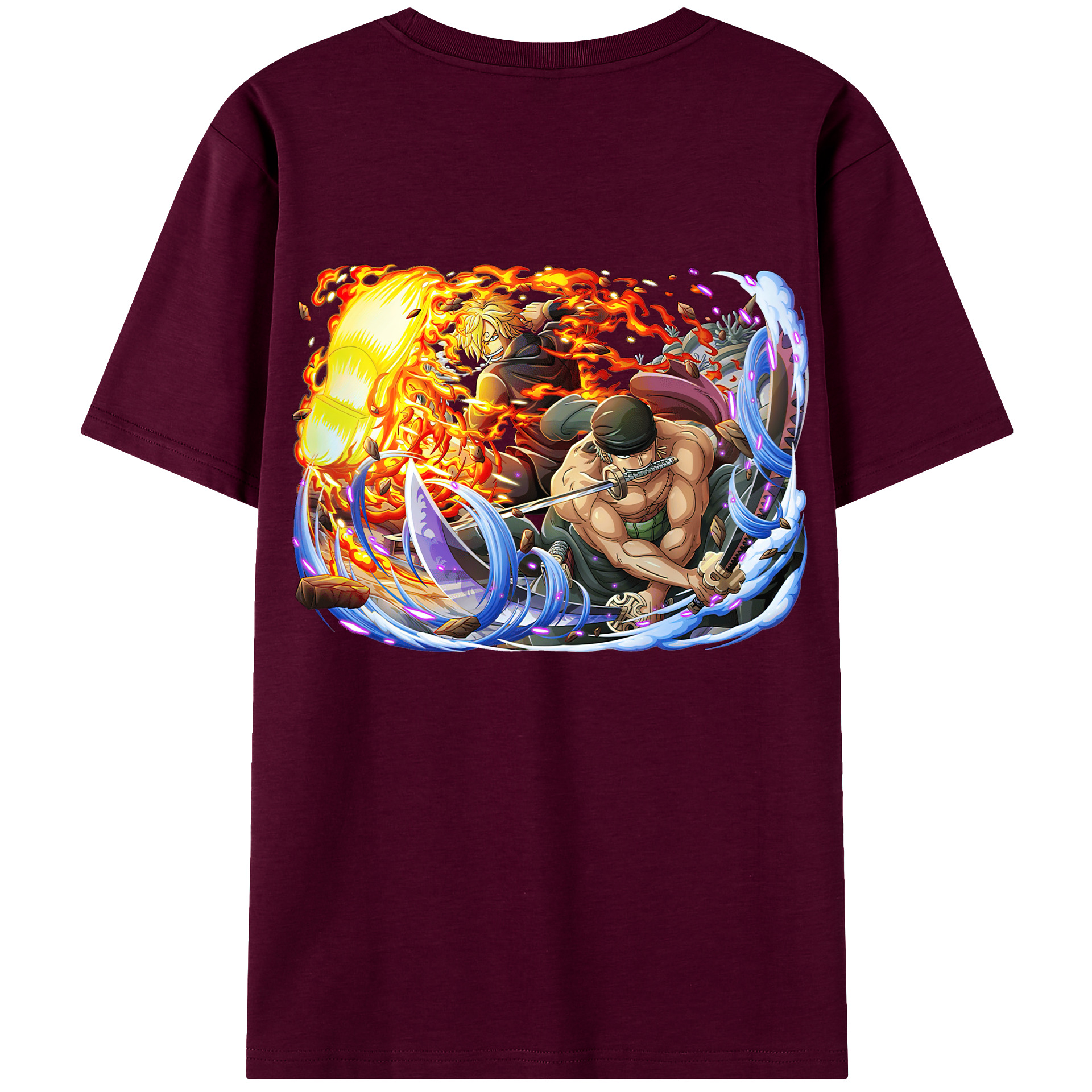 ワンピース ロロノア・ゾロ ONE PIECE Roronoa Zoro レディース半袖Tシャツ(バックプリント)